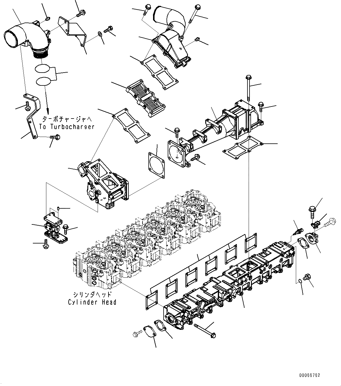 Схема запчастей Komatsu SAA6D140E-5DR - ТРУБОПРОВОД ВПУСКА ВОЗДУХА И СОЕДИН-Е (№-) ТРУБОПРОВОД ВПУСКА ВОЗДУХА И СОЕДИН-Е