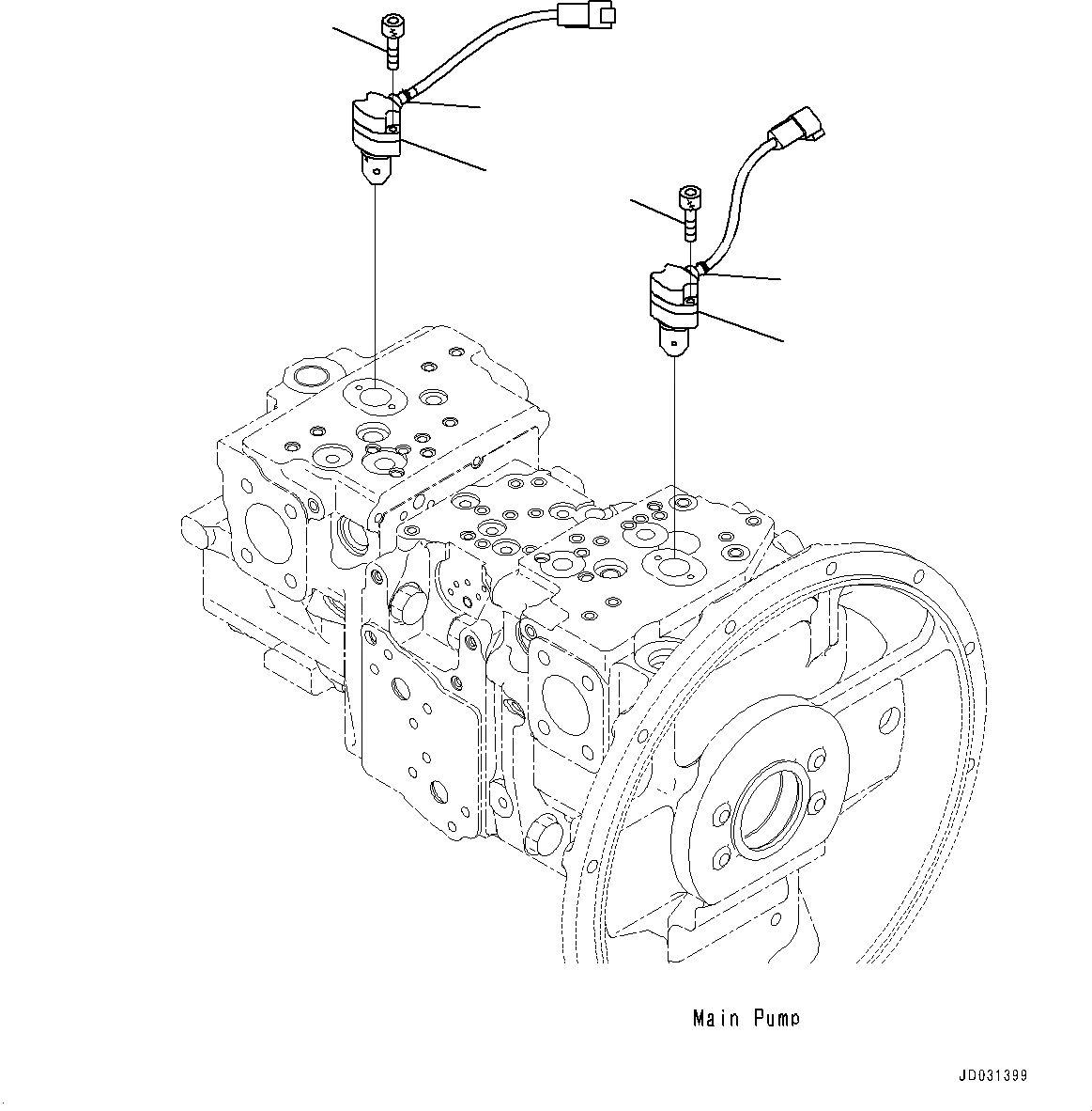 Схема запчастей Komatsu PC228USLC-8 - ОСНОВН. ПОРШЕНЬ НАСОС, ВНУТР. ЧАСТИ, (/) (№-7) ОСНОВН. ПОРШЕНЬ НАСОС (№-7)