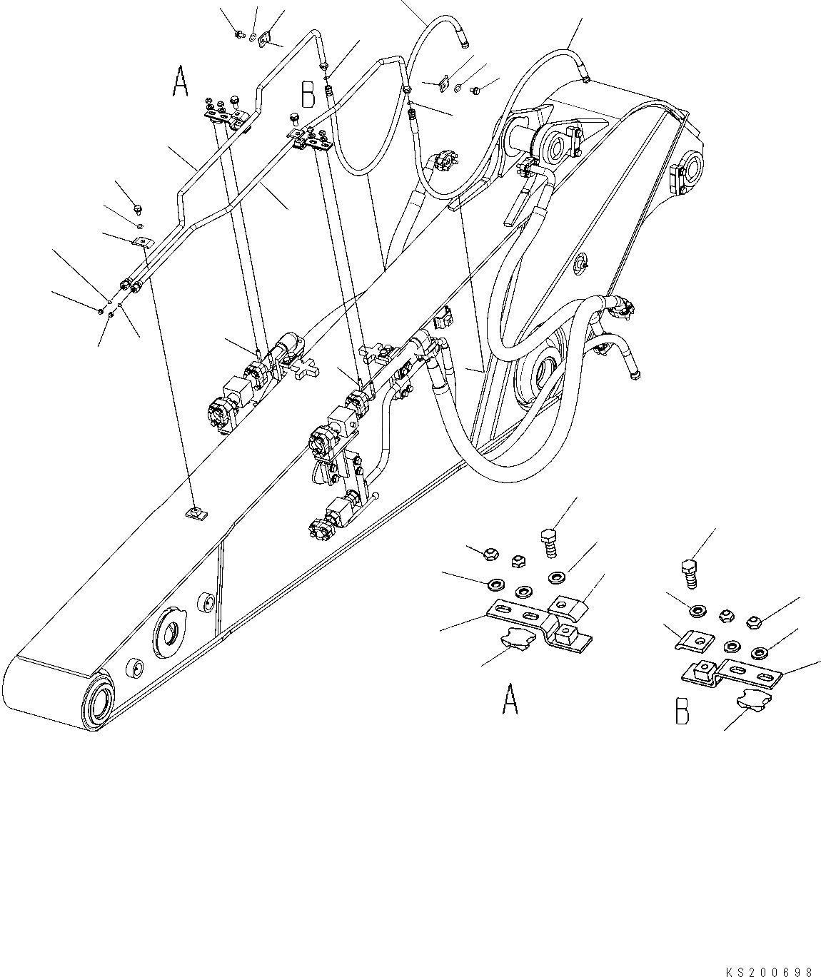 Схема запчастей Komatsu PC228USLC-8 - РУКОЯТЬ, БЫСТРОСЪЕМН. МЕХ-М ТРУБЫ (ДЛЯ .M РУКОЯТЬ), ДЛЯ СТРАН ЕС РУКОЯТЬ ( .M), ДЛЯ СТРАН ЕС
