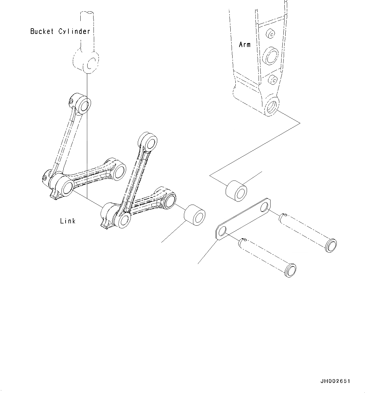 Схема запчастей Komatsu PC228USLC-8 - БЕЗ КОВШАЧАСТИ, ДЛЯ СТРАН ЕС ЧАСТИ ДЛЯ LESS КОВШ, ДЛЯ СТРАН ЕС