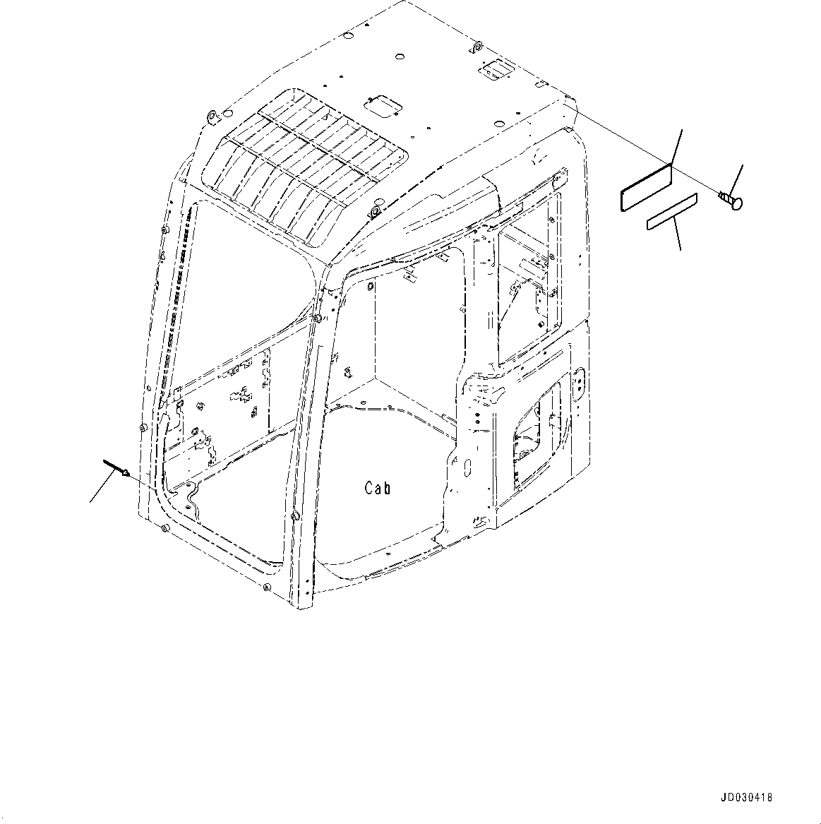 Схема запчастей Komatsu PC228USLC-8 - ПРЕДУПРЕЖДАЮЩ. МАРКИРОВКАS, КАБИНА ВЕРХН. ЧАСТИ КОРПУСА LV ПРЕДУПРЕЖДАЮЩ. МАРКИРОВКАS, КАБИНА ВЕРХН. ЧАСТИ КОРПУСА LV