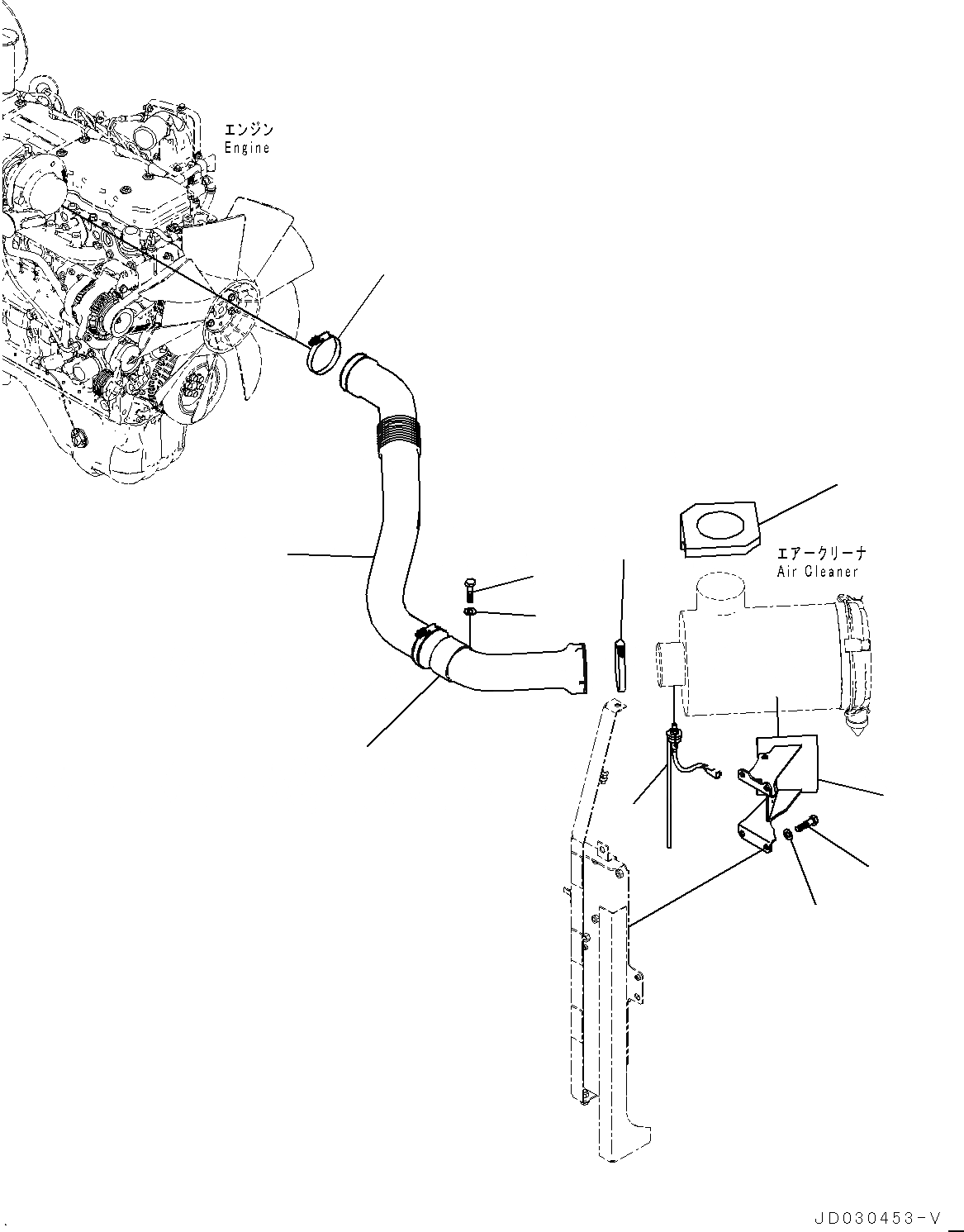 Схема запчастей Komatsu PC228US-8 - ВПУСК ВОЗДУХА СОЕДИН-Е, ВОЗДУХООЧИСТИТЕЛЬ КОМПОНЕНТЫ (№-) ВПУСК ВОЗДУХА СОЕДИН-Е, С ПРЕФИЛЬТР
