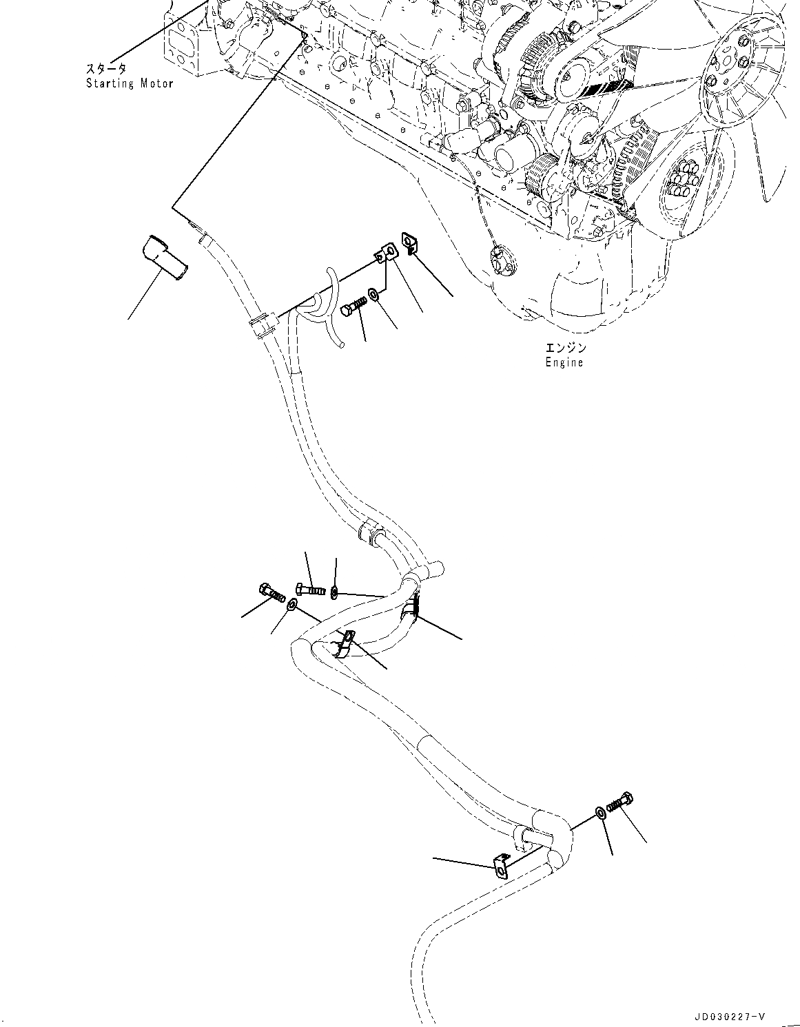 Схема запчастей Komatsu PC228US-8 - ЭЛЕКТРИЧ. ПРОВОДКА, STARTING ПРОВОДКА (№-) ЭЛЕКТРИЧ. ПРОВОДКА