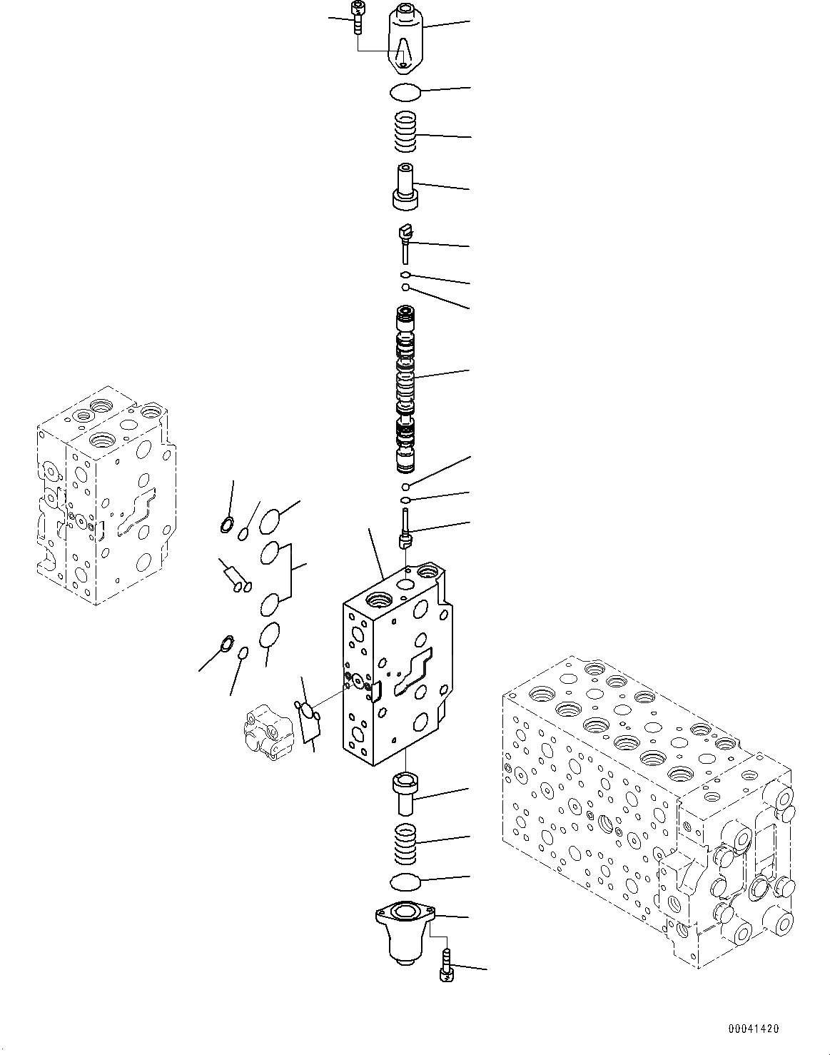 Схема запчастей Komatsu PC228US-8 - УПРАВЛЯЮЩ. КЛАПАН, 8-СЕКЦИОНН. (8/) (№-) УПРАВЛЯЮЩ. КЛАПАН, -ДОПОЛН. АКТУАТОР ТРУБЫ, АККУМУЛЯТОР