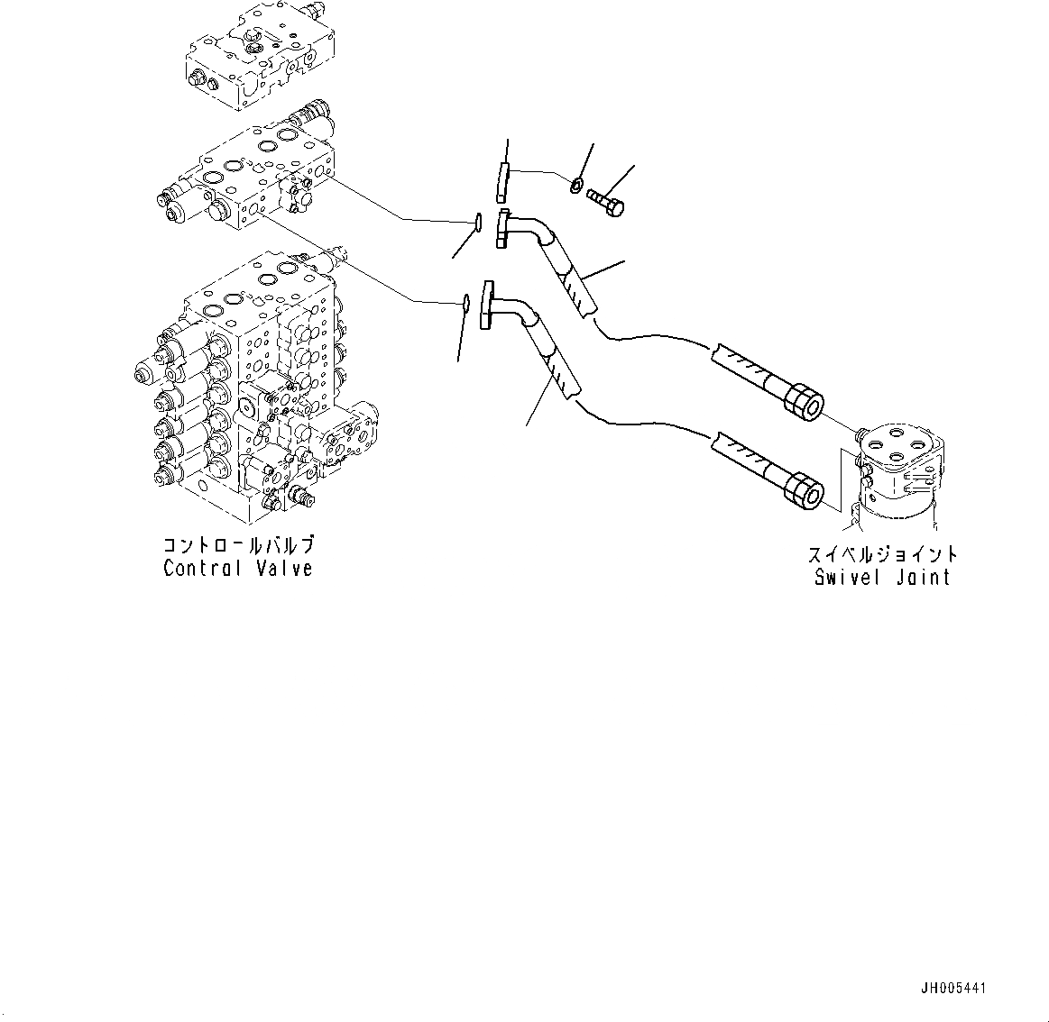 Схема запчастей Komatsu PC228US-8 - НАВЕСН. ОБОРУД ТРУБЫ, ОТВАЛ ТРУБЫ (№-) НАВЕСН. ОБОРУД ТРУБЫ, -ДОПОЛН. АКТУАТОР ТРУБЫ, АККУМУЛЯТОР, С DOZER, ДЛЯ АВСТРАЛИИ