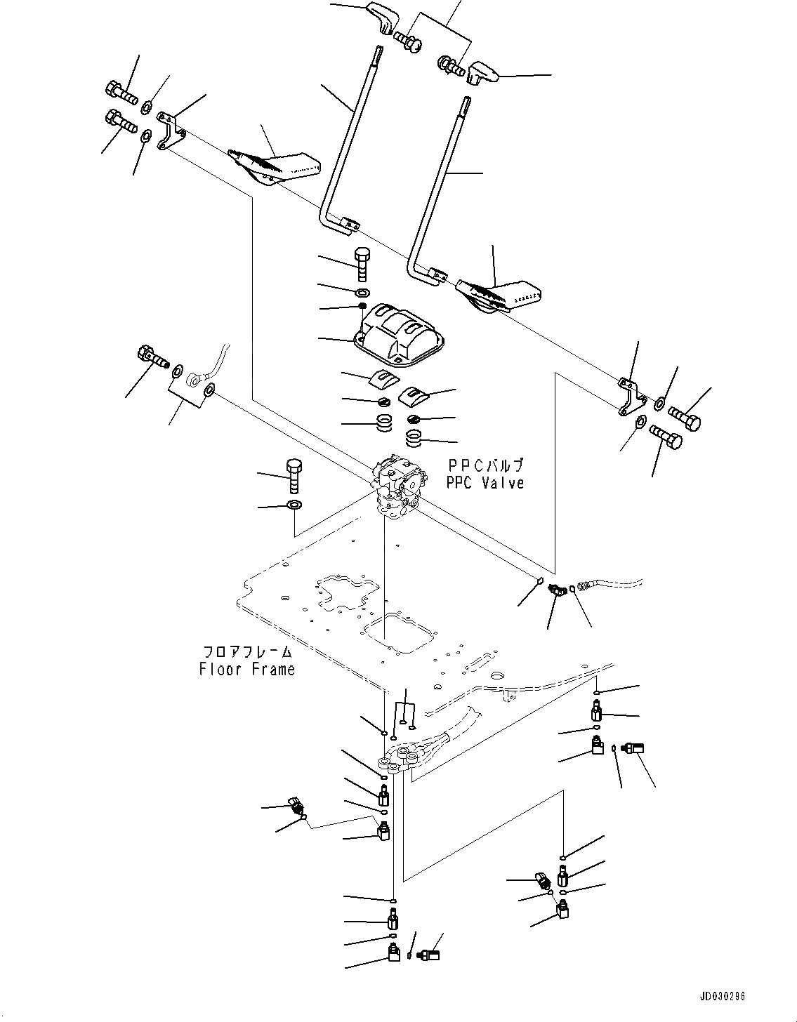 Схема запчастей Komatsu PC228US-8 - КАБИНА, ПОЛ, КОНТРОЛЬ ХОДА (№-) КАБИНА, ДЛЯ СИДЕНЬЕ ОПЕРАТОРА, С ВОЗД. ПОДВЕСКОЙ, ТКАНЬ, С ОТКИДН. СПИНКОЙ, НАКЛОН., KOMTRAX