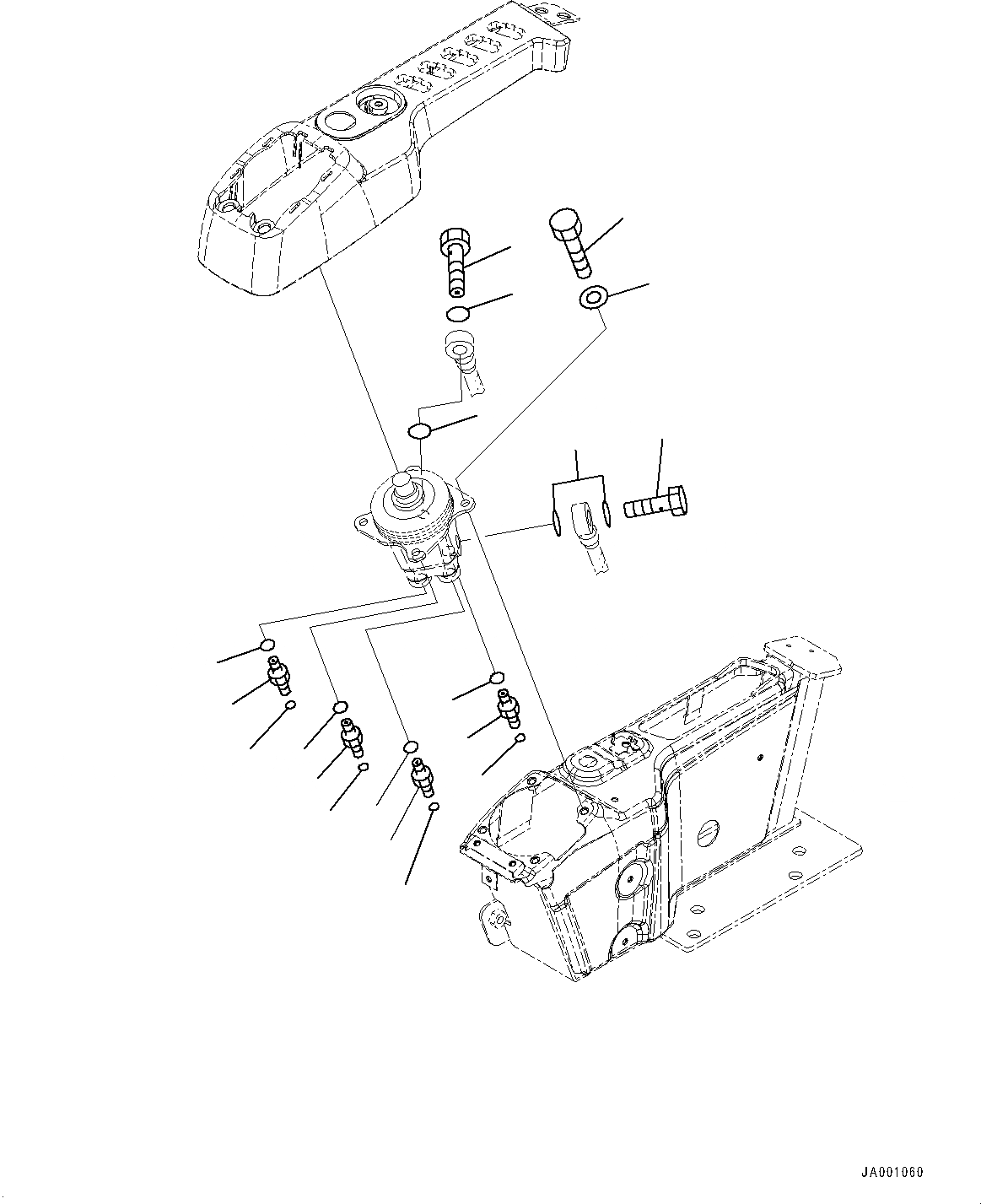 Схема запчастей Komatsu PC228US-8 - КАБИНА, ПОЛ, РЫЧАГ, ПРАВ. (№-) КАБИНА, ДЛЯ АВСТРАЛИИ