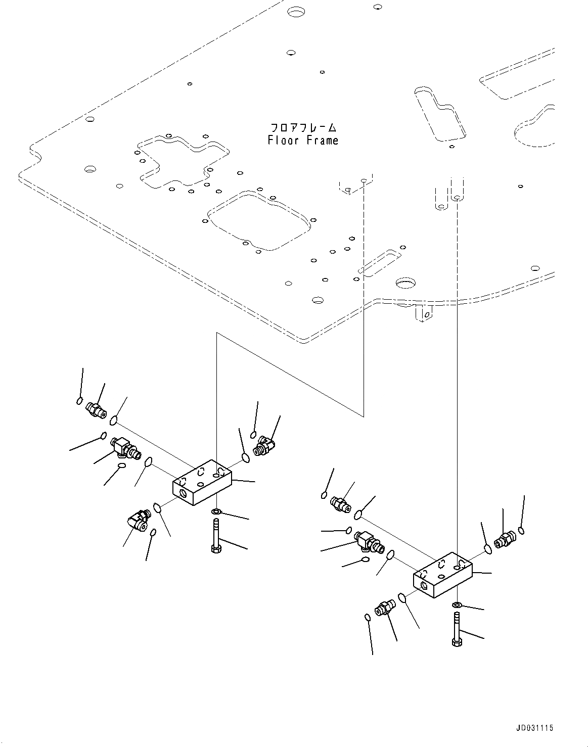 Схема запчастей Komatsu PC228US-8 - КАБИНА, ПОЛ, P, T БЛОК (№-) КАБИНА, ДЛЯ АВСТРАЛИИ