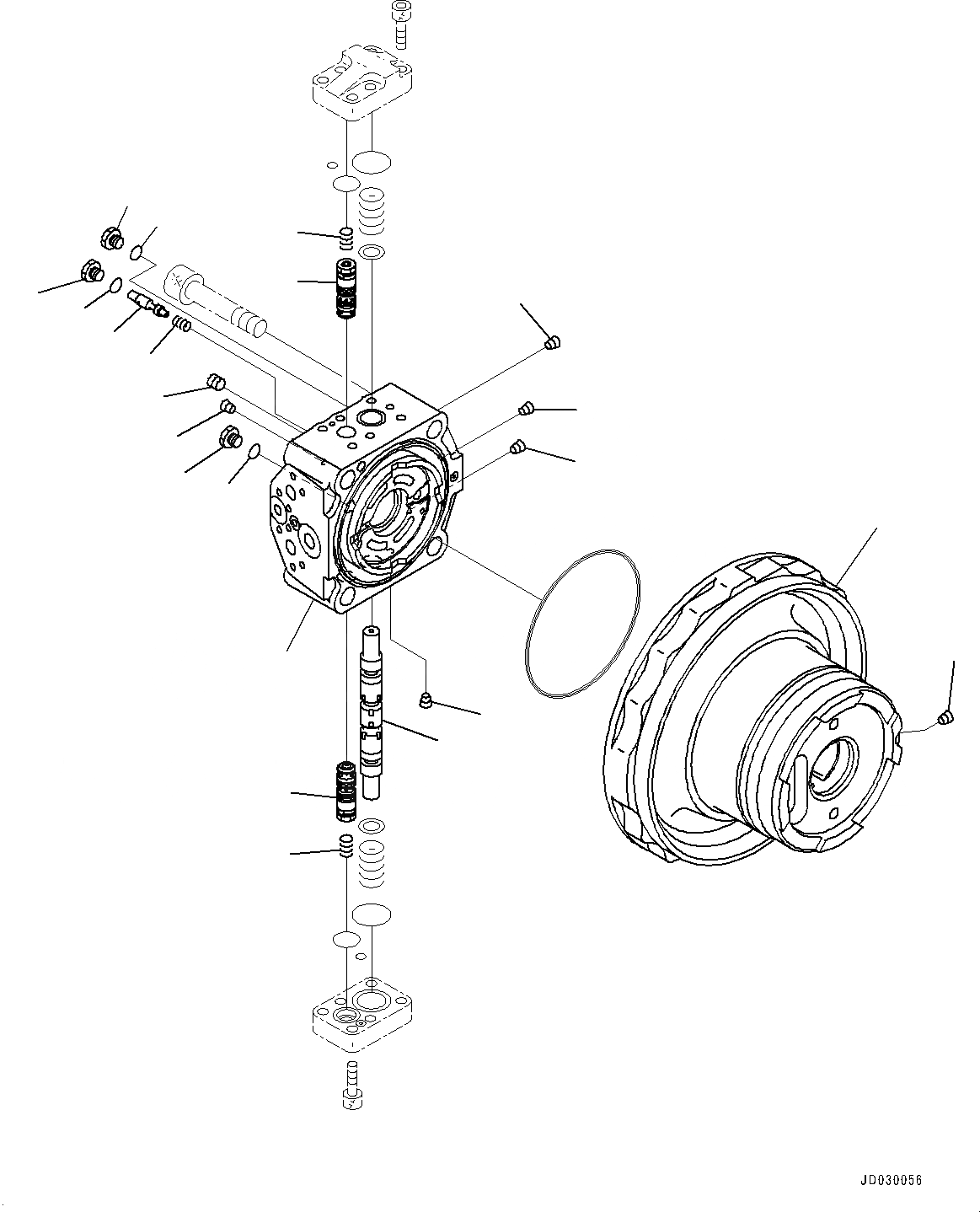 Схема запчастей Komatsu PC228US-8 - КОНЕЧНАЯ ПЕРЕДАЧА, ВНУТР. ЧАСТИ, МОТОР ХОДА (/) (№-) КОНЕЧНАЯ ПЕРЕДАЧА