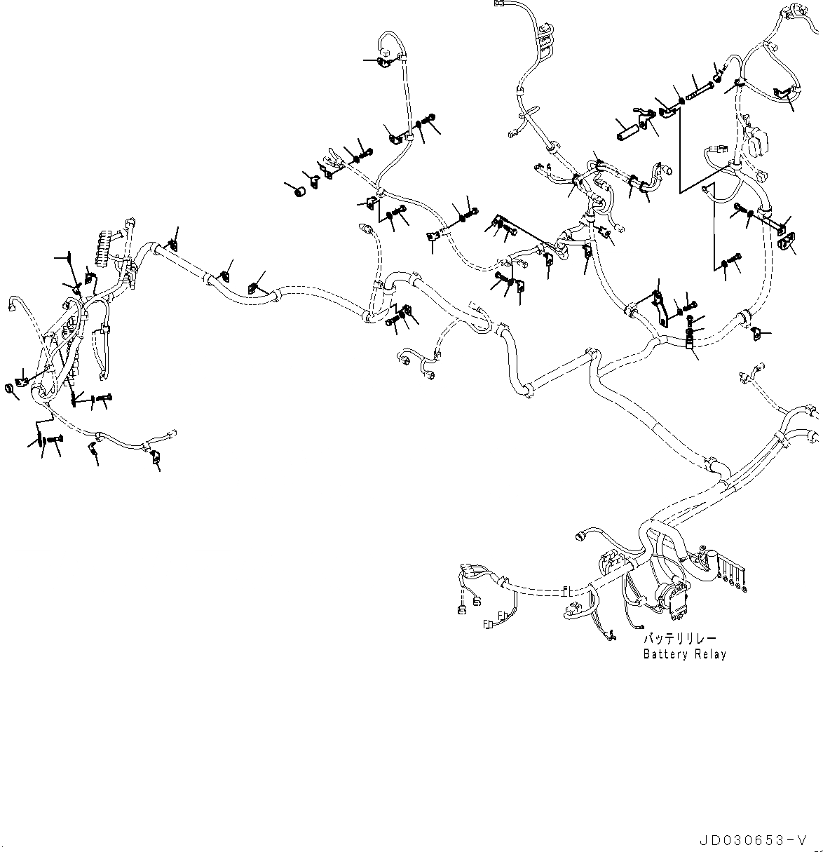 Схема запчастей Komatsu PC228USLC-8 - ЭЛЕКТРИЧ. ПРОВОДКА, ОСНОВН. ПРОВОДКА КРЕПЛЕНИЕ (/) (№-) ЭЛЕКТРИЧ. ПРОВОДКА