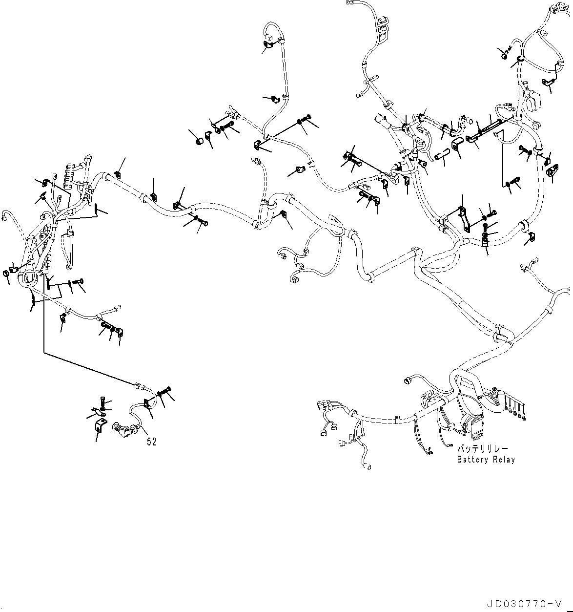 Схема запчастей Komatsu PC228USLC-8 - ЭЛЕКТРИЧ. ПРОВОДКА, ОСНОВН. ПРОВОДКА КРЕПЛЕНИЕ (/) (№-) ЭЛЕКТРИЧ. ПРОВОДКА, ДЛЯ АВСТРАЛИИ