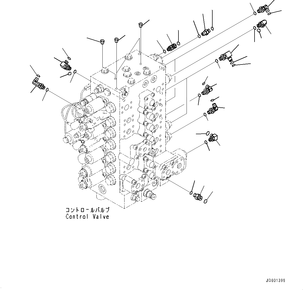 Схема запчастей Komatsu PC228USLC-8 - УПРАВЛЯЮЩ. КЛАПАН, СОЕДИНИТЕЛЬН. ЧАСТИ, / (№-) УПРАВЛЯЮЩ. КЛАПАН, С -СЕРВИСНЫЙ КЛАПАН