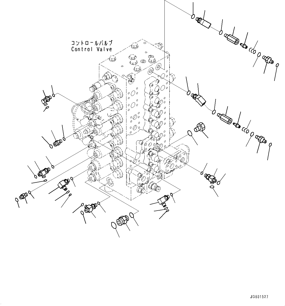 Схема запчастей Komatsu PC228USLC-8 - УПРАВЛЯЮЩ. КЛАПАН, СОЕДИНИТЕЛЬН. ЧАСТИ, / (№-) УПРАВЛЯЮЩ. КЛАПАН, -ДОПОЛН. АКТУАТОР ТРУБЫ, АККУМУЛЯТОР, СТРЕЛА ANTI-DROP КЛАПАН, СЕВ. АМЕРИКА