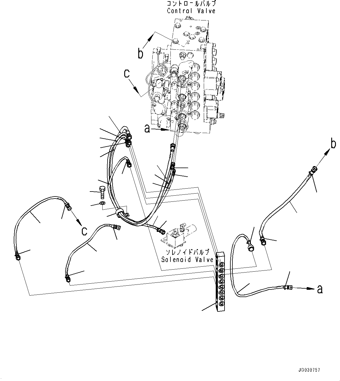 Схема запчастей Komatsu PC228USLC-8 - ПРОПОРЦИОНАЛЬН. PRESSURE УПРАВЛ-Е (PPC) ОСНОВН. ТРУБЫ (№-) ПРОПОРЦИОНАЛЬН. PRESSURE УПРАВЛ-Е (PPC) ОСНОВН. ТРУБЫ, ДЛЯ СЕВ. АМЕРИКИ