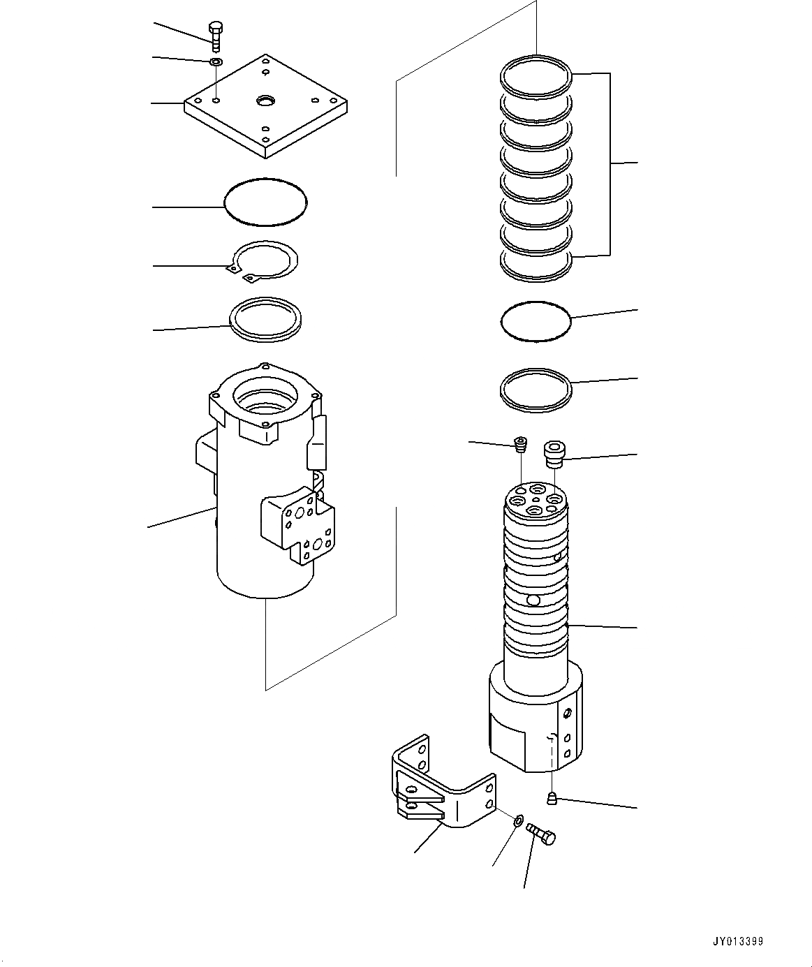Схема запчастей Komatsu PC228USLC-8 - ПОВОРОТНОЕ СОЕДИНЕНИЕ, ВНУТР. ЧАСТИ (№-) ПОВОРОТНОЕ СОЕДИНЕНИЕ, ДЛЯ DOZER