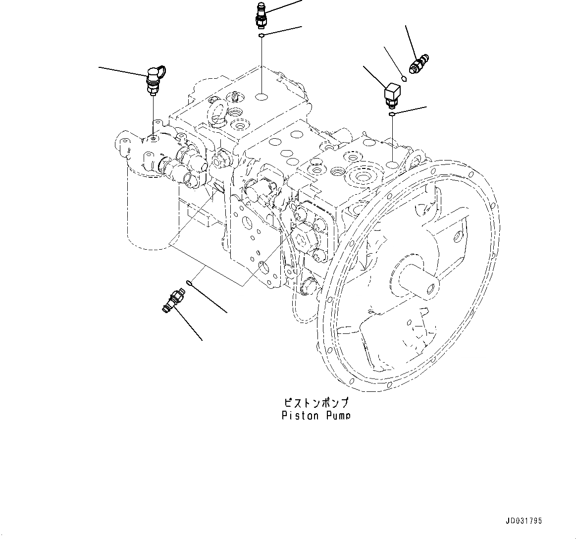 Схема запчастей Komatsu PC228USLC-8 - ПЕРИОДИЧ. ОБСЛУЖ. SERVICE СОЕДИН-ЕS (№-) ПЕРИОДИЧ. ОБСЛУЖ. SERVICE СОЕДИН-ЕS