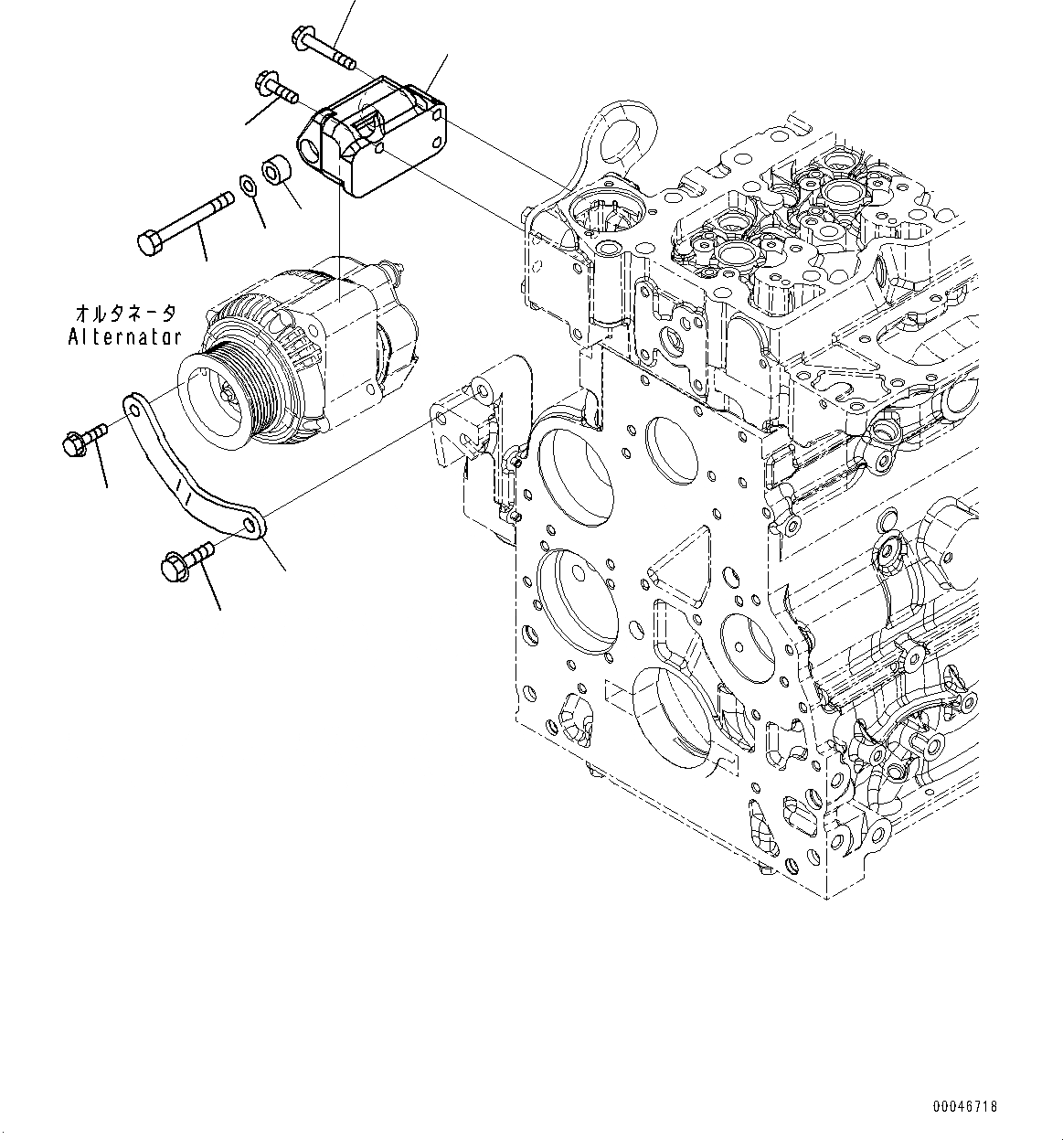 Схема запчастей Komatsu SAA6D107E-1K - КРЕПЛЕНИЕ ГЕНЕРАТОРА, ДЛЯ AMP. AMP. ГЕНЕРАТОР КРЕПЛЕНИЕ ГЕНЕРАТОРА, ДЛЯ AMP. AMP. ГЕНЕРАТОР