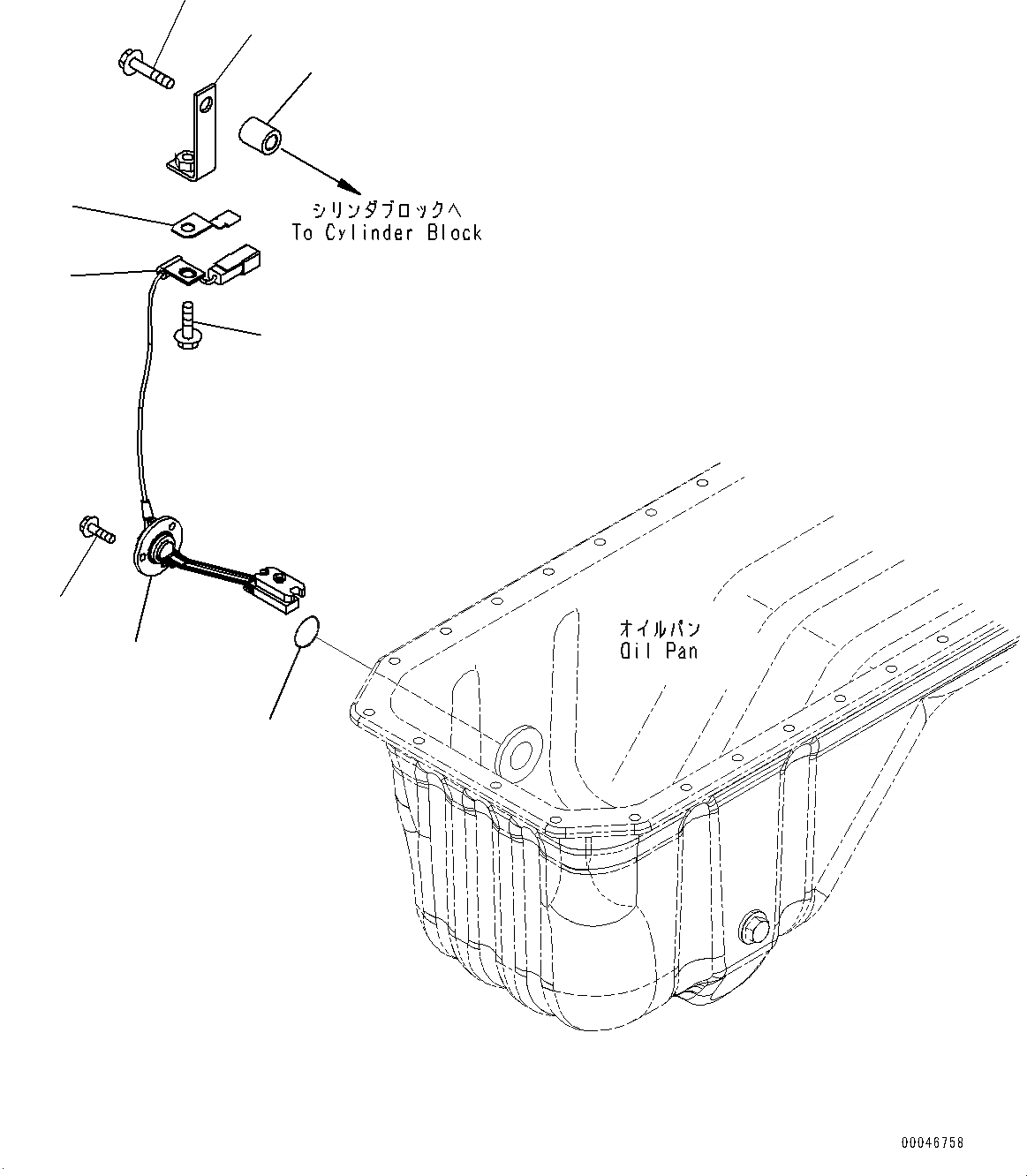 Схема запчастей Komatsu SAA6D107E-1K - ДАТЧИК УР-НЯ МАСЛА (№7-) ДАТЧИК УР-НЯ МАСЛА