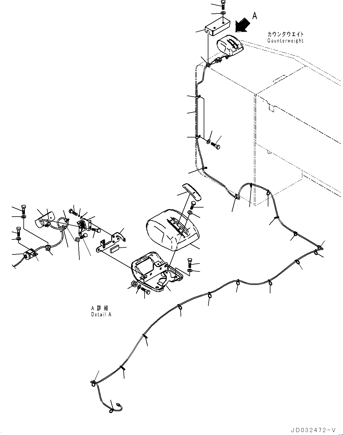 Схема запчастей Komatsu PC650LC-8E0 - ЗАДН. VIEW CAMERA, С -CAMERA, CAMERA NO. (№-) ЗАДН. VIEW CAMERA, С -CAMERA