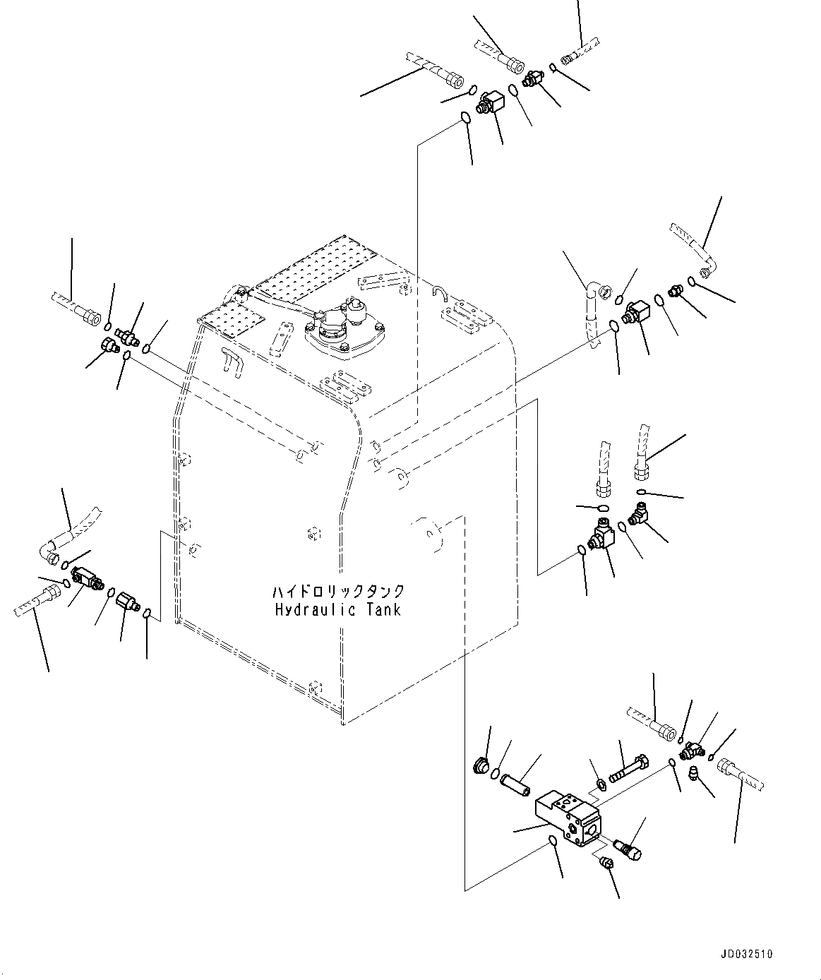 Схема запчастей Komatsu PC650LC-8E0 - ГИДР. БАК., PROVISION ДЛЯ -АКТУАТОР, РАЗГРУЗ. КЛАПАН (№-) ГИДР. БАК., PROVISION ДЛЯ -АКТУАТОР