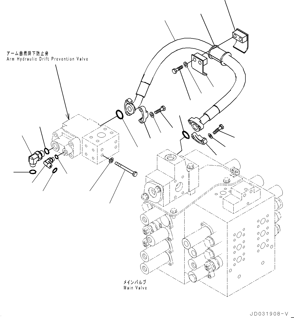 Схема запчастей Komatsu PC650LC-8E0 - РУКОЯТЬ И КОВШ ТРУБЫ, ДЛЯ ДОПОЛН. ПРОТИВОВЕС, КЛАПАН ТРУБЫ (/) (№-) РУКОЯТЬ И КОВШ ТРУБЫ, ДЛЯ ДОПОЛН. ПРОТИВОВЕС