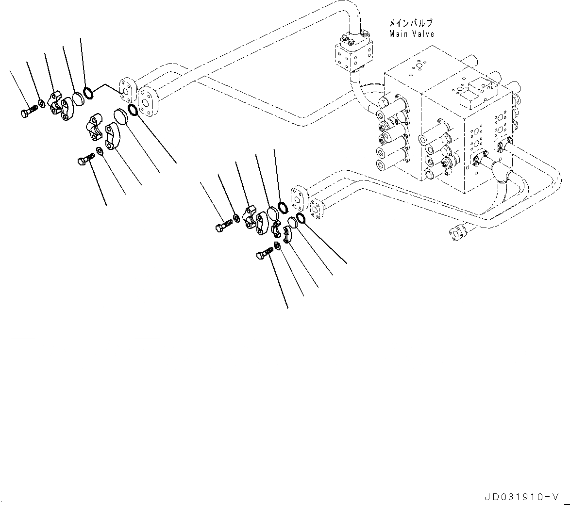Схема запчастей Komatsu PC650LC-8E0 - РУКОЯТЬ И КОВШ ТРУБЫ, ДЛЯ ДОПОЛН. ПРОТИВОВЕС, КОМПОНЕНТЫ (№-) РУКОЯТЬ И КОВШ ТРУБЫ, ДЛЯ ДОПОЛН. ПРОТИВОВЕС
