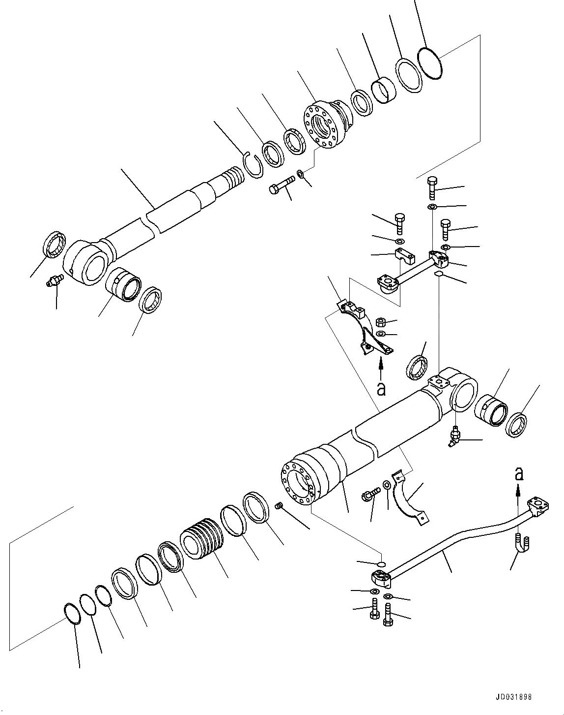 Схема запчастей Komatsu PC650LC-8E0 - ПРОТИВОВЕС REMOVER, ВНУТР. ЧАСТИ, REMOVER ЦИЛИНДР, LHS (№-) ПРОТИВОВЕС REMOVER