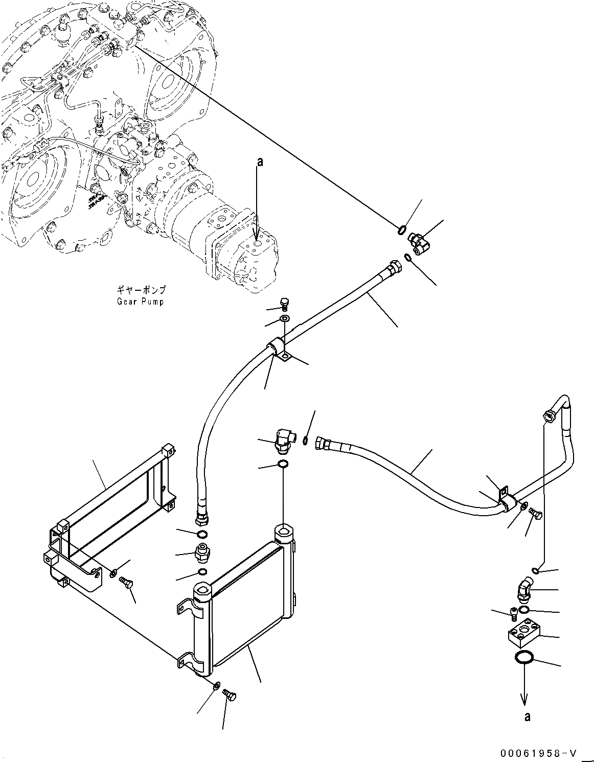 Схема запчастей Komatsu PC600LC-8E0 - POWER TAKEOFF, ПОДАЮЩ. ТРУБЫ (№-) POWER TAKEOFF