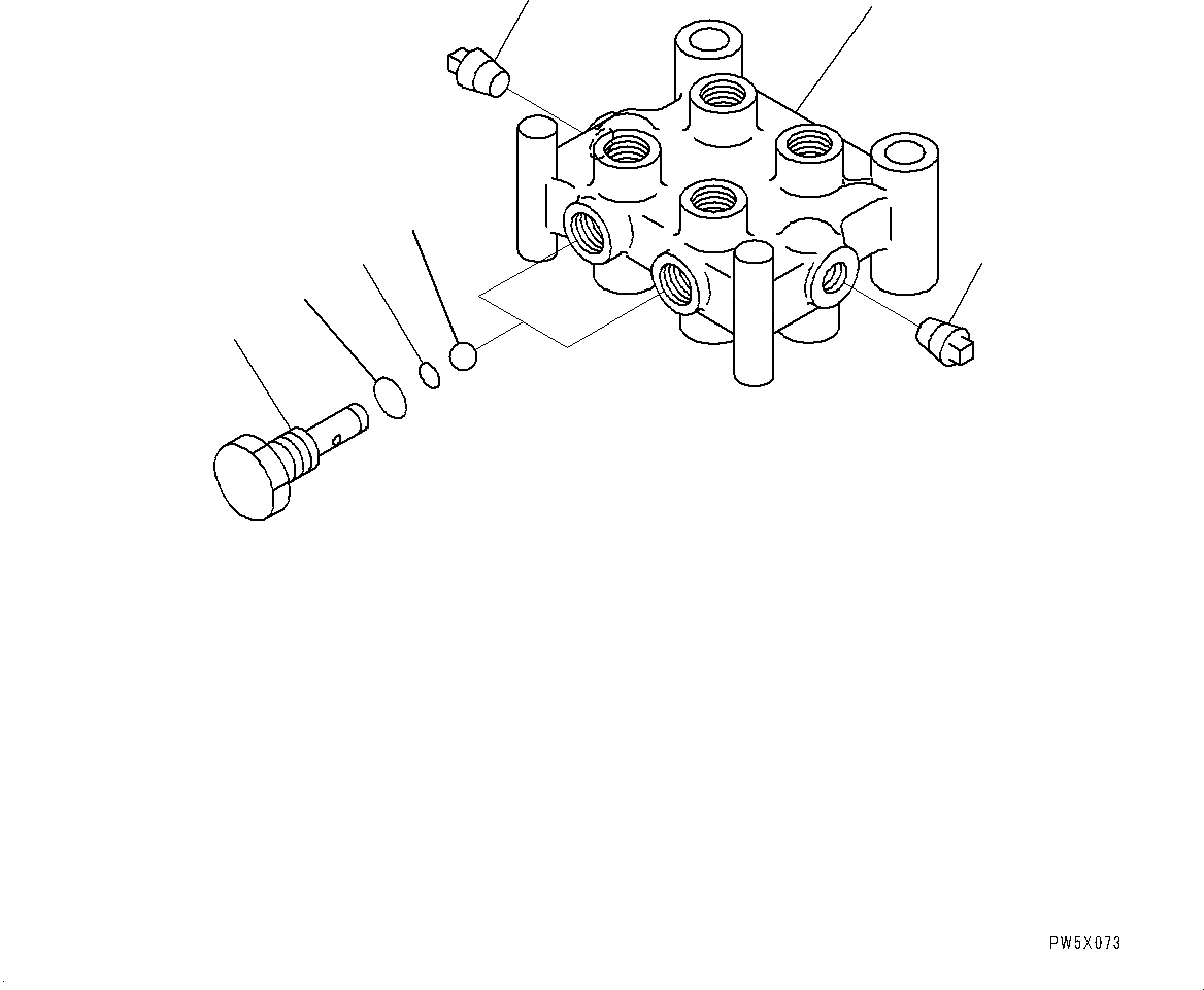 Схема запчастей Komatsu PC600LC-8E0 - РАСПРЕДЕЛИТ. КЛАПАН ТРУБЫ, ВНУТР. ЧАСТИ, РАСПРЕДЕЛИТ. КЛАПАН (/) (№-) РАСПРЕДЕЛИТ. КЛАПАН ТРУБЫ