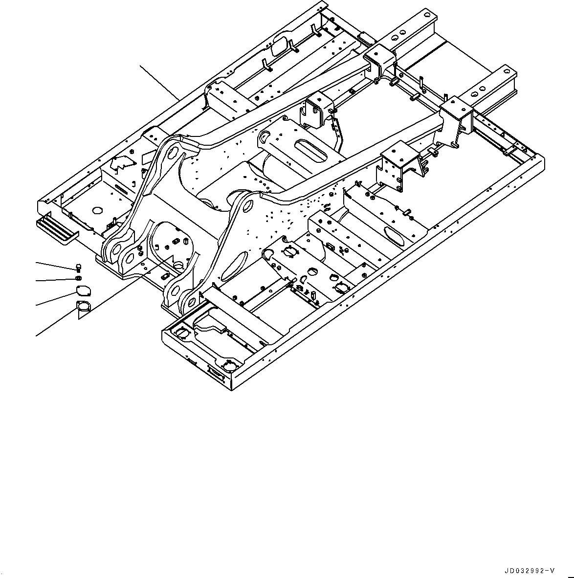 Схема запчастей Komatsu PC600LC-8E0 - ОСНОВНАЯ РАМА, РАМА (№-) ОСНОВНАЯ РАМА, С ОКНА ДВОРНИКИ, ПЕРЕДН., PROVISION ДЛЯ -АКТУАТОР
