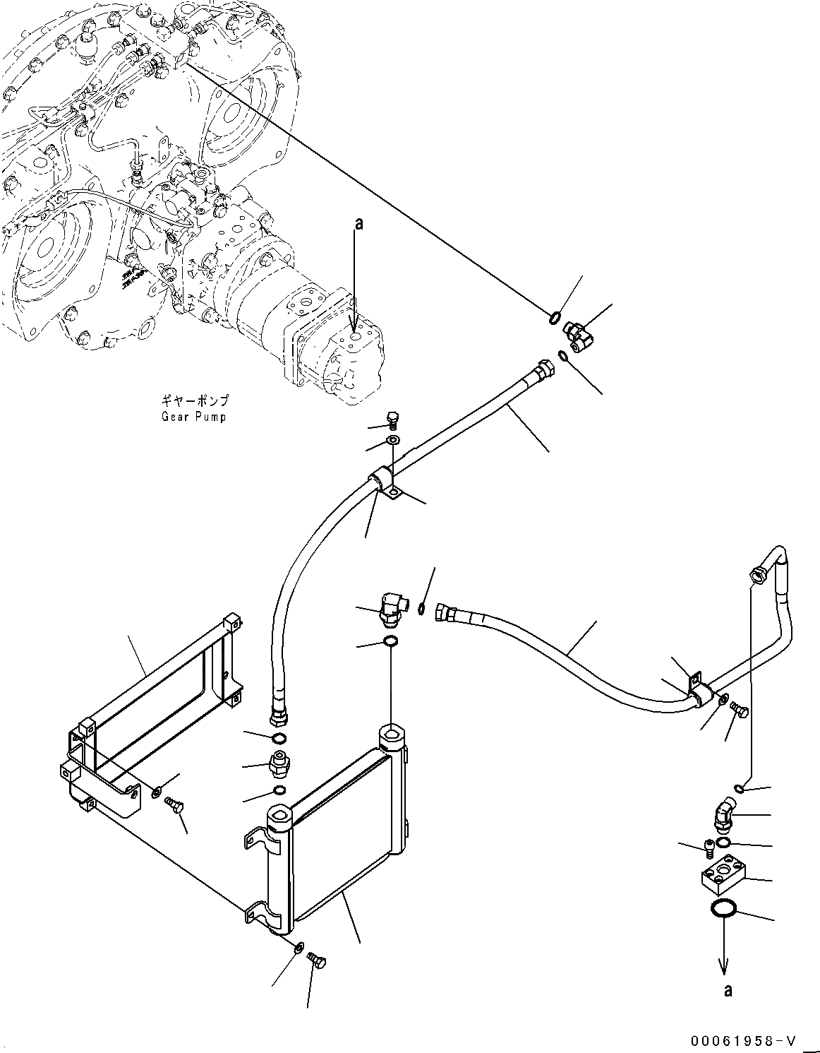 Схема запчастей Komatsu PC600-8E0 - POWER TAKEOFF, ПОДАЮЩ. ТРУБЫ (№-) POWER TAKEOFF