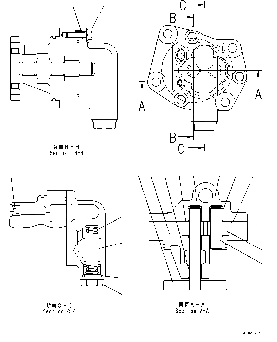 Схема запчастей Komatsu SAA6D140E-5B - ВЫПУСКН. GAS RE-CIRCULATION (EGR) КЛАПАН, ВНУТР. ЧАСТИ, EGR МАСЛ. НАСОС (№98-) ВЫПУСКН. GAS RE-CIRCULATION (EGR) КЛАПАН
