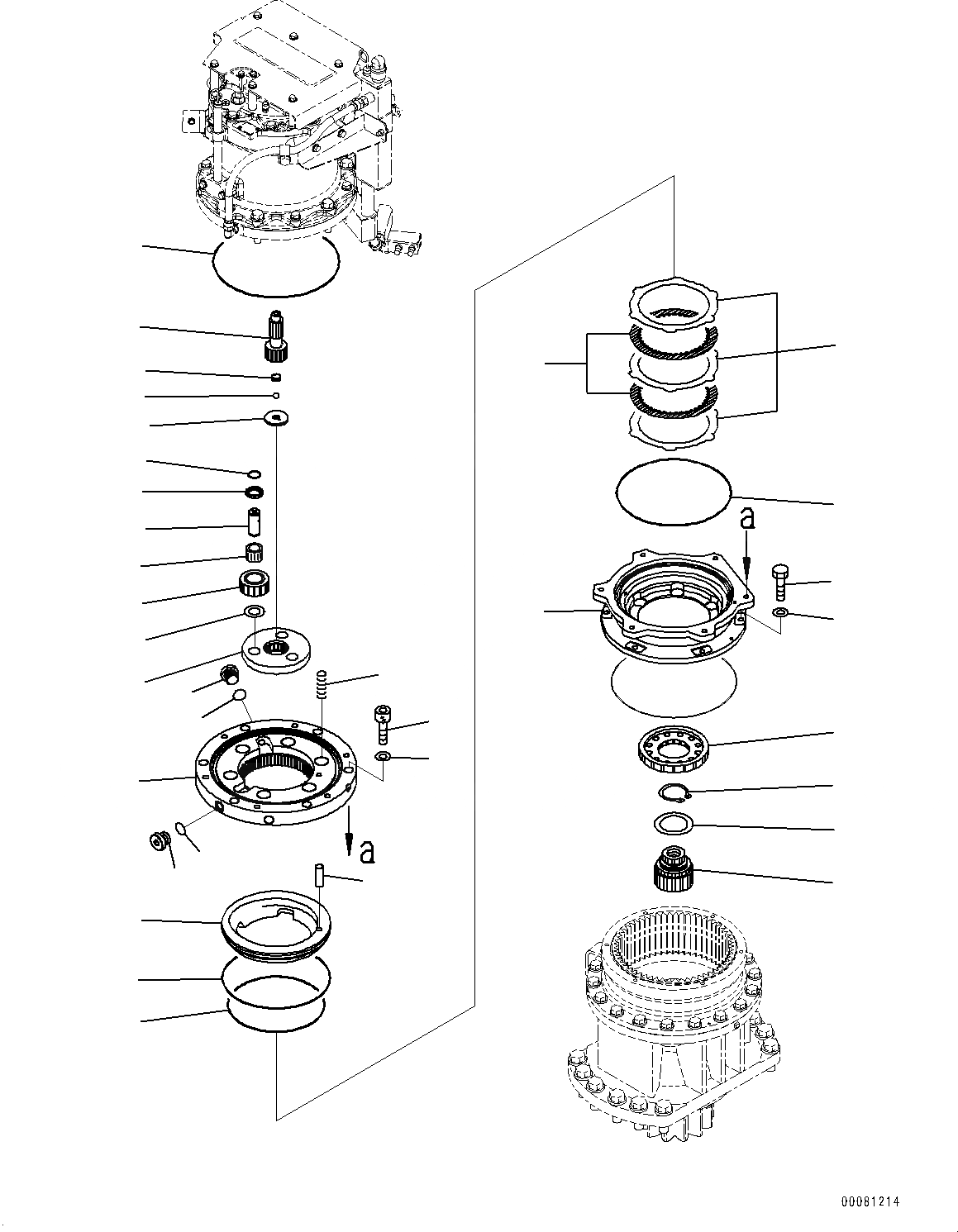 Схема запчастей Komatsu PC200LC-8E0 - МЕХАНИЗМ ПОВОРОТА И МОТОР, МЕХАНИЗМ ПОВОРОТА (/) (№8-) МЕХАНИЗМ ПОВОРОТА И МОТОР
