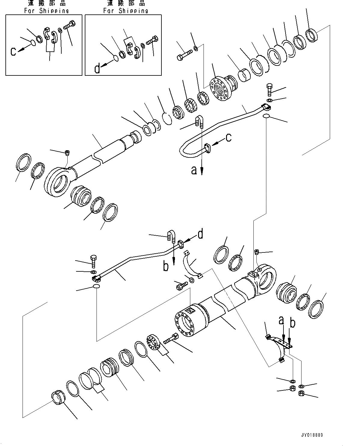 Схема запчастей Komatsu PC1250-8R - РАБОЧЕЕ ОБОРУДОВАНИЕ, ЦИЛИНДР СТРЕЛЫ, ЛЕВ. (№-) РАБОЧЕЕ ОБОРУДОВАНИЕ, ДЛЯ ПРЯМАЯ ЛОПАТА CONFIGURATION