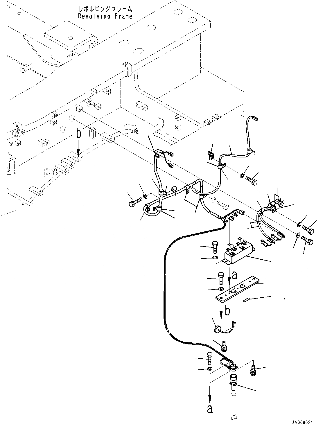 Схема запчастей Komatsu PC1250-8R - ДВИГАТЕЛЬ ОБОГРЕВАТЕЛЬ. Э/ПРОВОДКА, (№-7) ДВИГАТЕЛЬ ОБОГРЕВАТЕЛЬ. Э/ПРОВОДКА