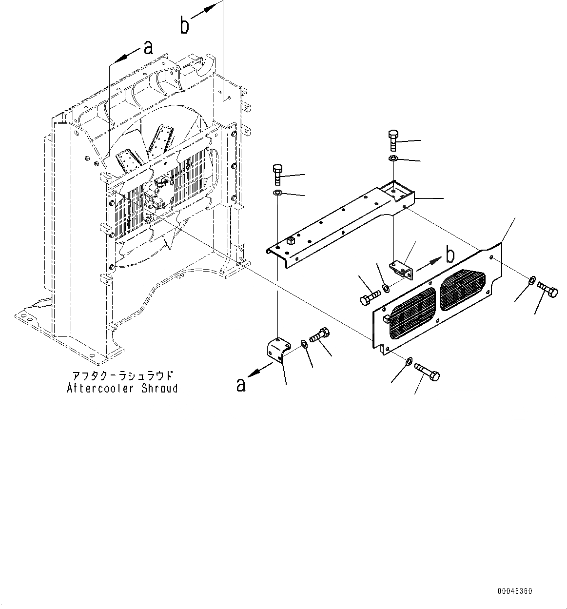 Схема запчастей Komatsu PC1250SP-8R - СИСТЕМА ОХЛАЖДЕНИЯ, ЗАЩИТА ВЕНТИЛЯТОРА (№-) СИСТЕМА ОХЛАЖДЕНИЯ, АВТОМАТИЧ. КОНДИЦ. ВОЗДУХА