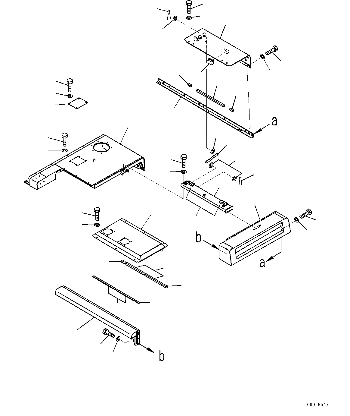 Схема запчастей Komatsu PC1250SP-8R - КАПОТ, (/) (№-) КАПОТ, БОКОВ. КРЫШКАS, ПЕРФОРИРОВАНН.