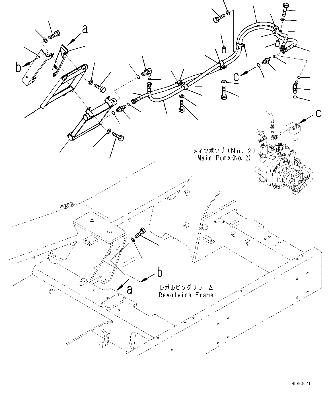Схема запчастей Komatsu PC1250-8R - POWER TAKEOFF, ДОПОЛН. PTO(МЕХ-М ОТБОРА МОЩНОСТИ) ОХЛАДИТЕЛЬ (№-) POWER TAKEOFF, EXTREME HOT AREA СПЕЦ-ЯIFICATION ( DEG C), VHMS