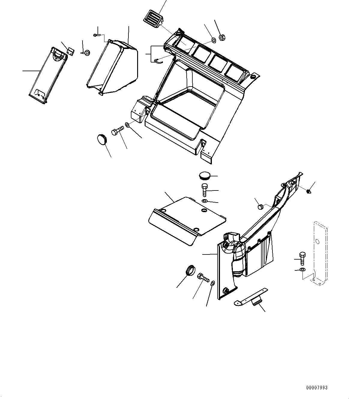 Схема запчастей Komatsu PC1250-8R - СИДЕНЬЕ ОПЕРАТОРА ЗАДН. КРЫШКА, ЗАДН. КРЫШКА (№-) СИДЕНЬЕ ОПЕРАТОРА ЗАДН. КРЫШКА, С АВТОМАТИЧ. КОНДИЦ. ВОЗДУХА, БОЛ. WIND QUANTITY