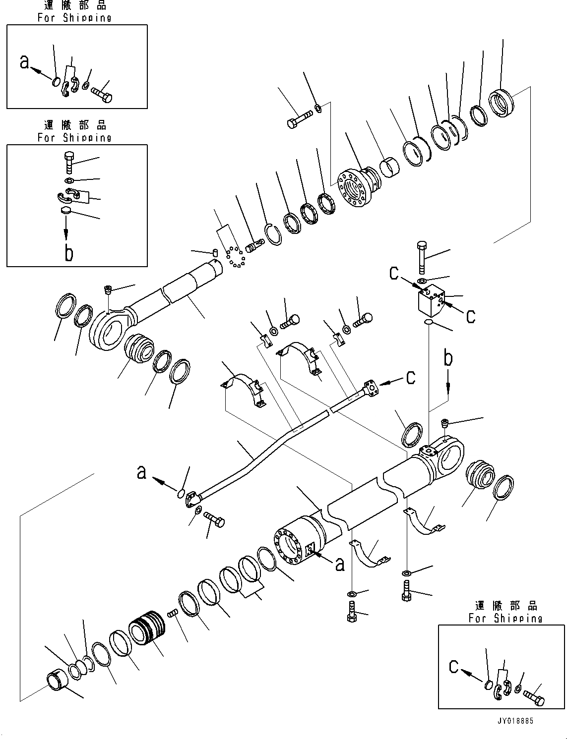 Схема запчастей Komatsu PC1250-8R - ЦИЛИНДР РУКОЯТИ(№-) ЦИЛИНДР РУКОЯТИ
