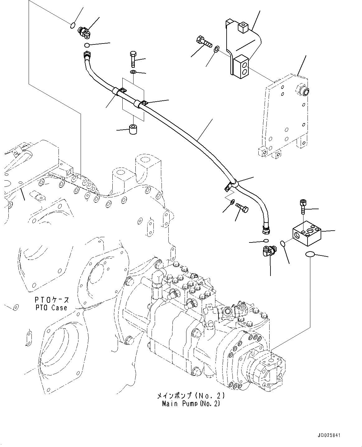 Схема запчастей Komatsu PC1250SP-8R - POWER TAKEOFF, ПОДАЮЩ. ТРУБЫ (№-) POWER TAKEOFF, EXTREME HOT AREA СПЕЦ-ЯIFICATION ( DEG C), ЗАПЫЛЕНН МЕСТН. ARRANGEMENT