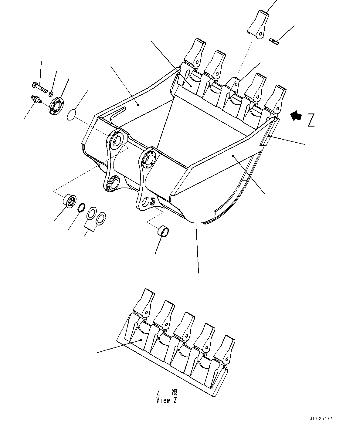 Схема запчастей Komatsu PC1250SP-8R - КОВШ (№-) КОВШ, .M, MM ШИР., ГОРИЗОНТАЛЬН. ПАЛЕЦ ДЛЯ ИЗВЕСТНЯКА