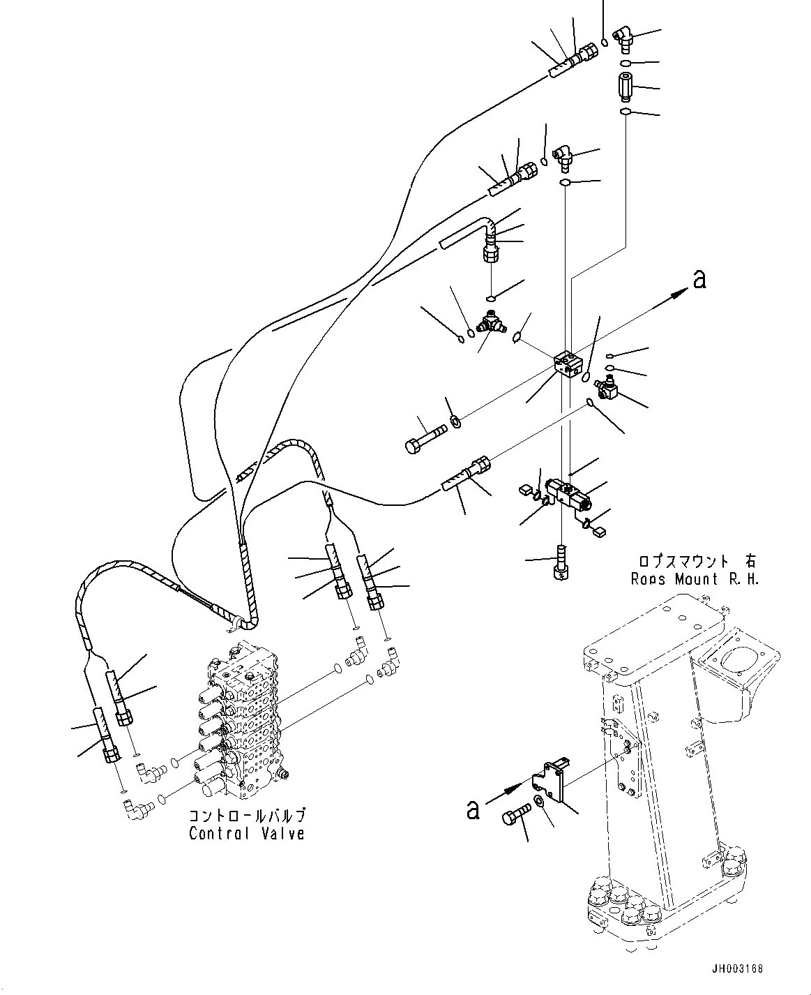 Схема запчастей Komatsu D375A-6R - ПРОПОРЦИОНАЛЬН. PRESSURE УПРАВЛ-Е (PPC) ТРУБЫ, СОЛЕНОИДНЫЙ КЛАПАН (№-) ПРОПОРЦИОНАЛЬН. PRESSURE УПРАВЛ-Е (PPC) ТРУБЫ, ДЛЯ ОТВАЛ С ДВОЙН. ПЕРЕКОСОМ