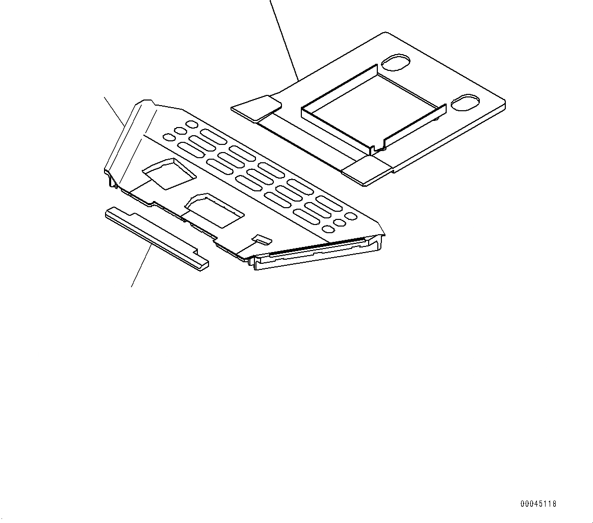 Схема запчастей Komatsu D375A-6R - ПОКРЫТИЕ ПОЛА(№-) ПОЛ МАТЕРИАЛ