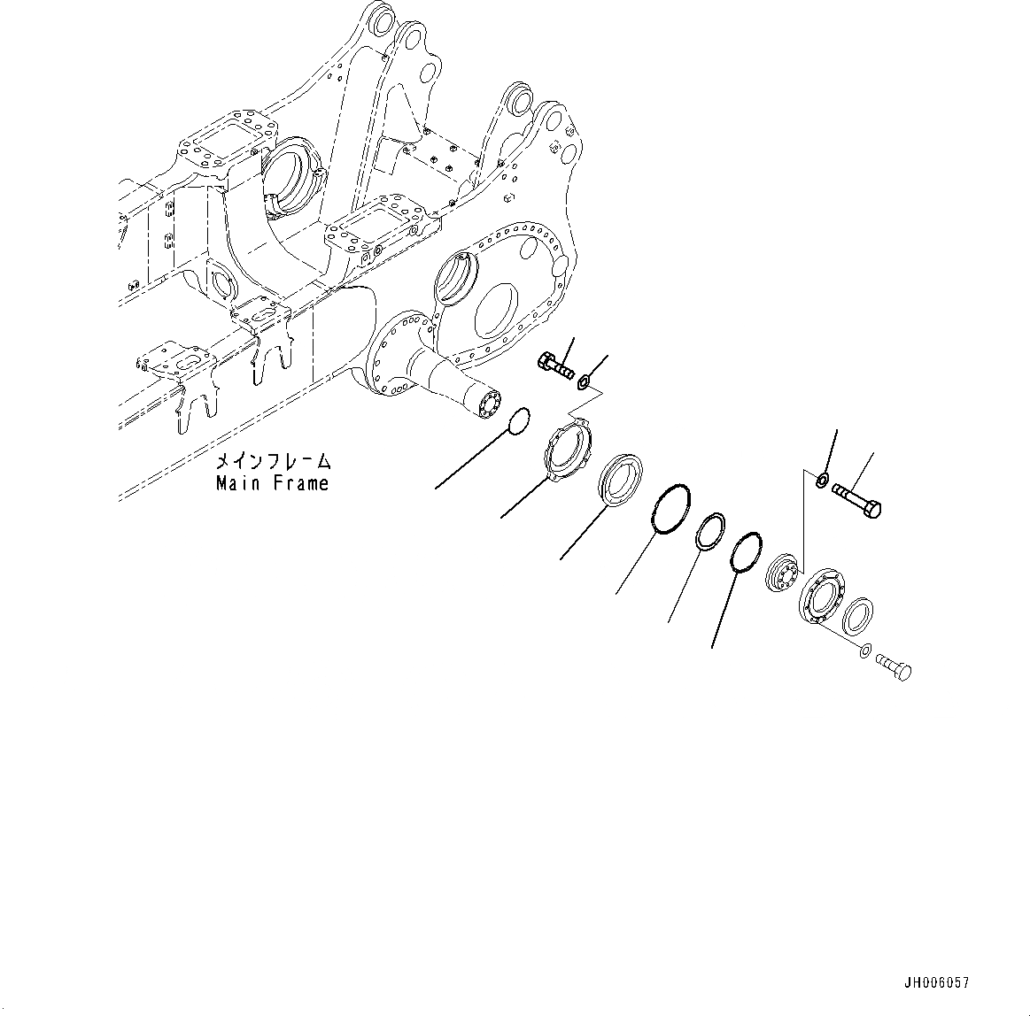 Схема запчастей Komatsu D375A-6R - ГУСЕНИЧНАЯ РАМА, PIVOT, ЛЕВ. (№-) ГУСЕНИЧНАЯ РАМА, С ЗАЩИТА ОПОРНЫХ КАТКОВ, ДЛЯ ОТВАЛ С ДВОЙН. ПЕРЕКОСОМ, ХОЛОДН. AREA СПЕЦ-ЯIFICATION