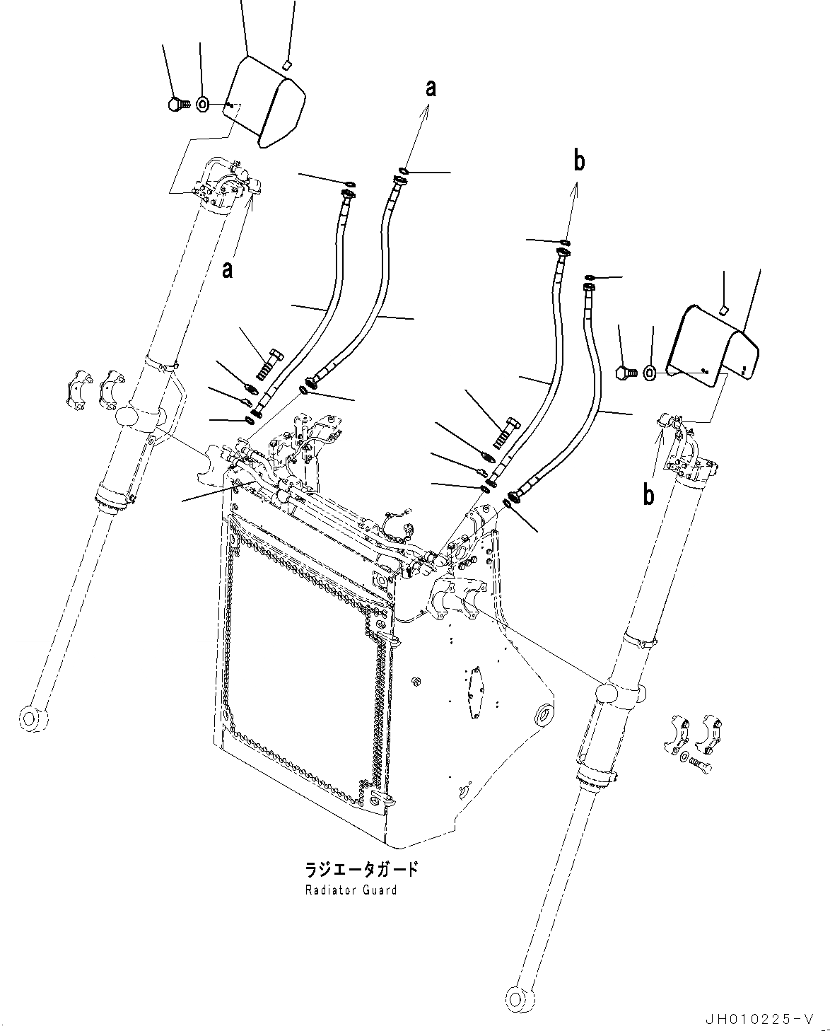 Схема запчастей Komatsu D375A-6R - DOZER ЦИЛИНДР ПОДЪЕМА ОТВАЛА, ЦИЛИНДР ОТВАЛА ТРУБЫ (№-) DOZER ЦИЛИНДР ПОДЪЕМА ОТВАЛА