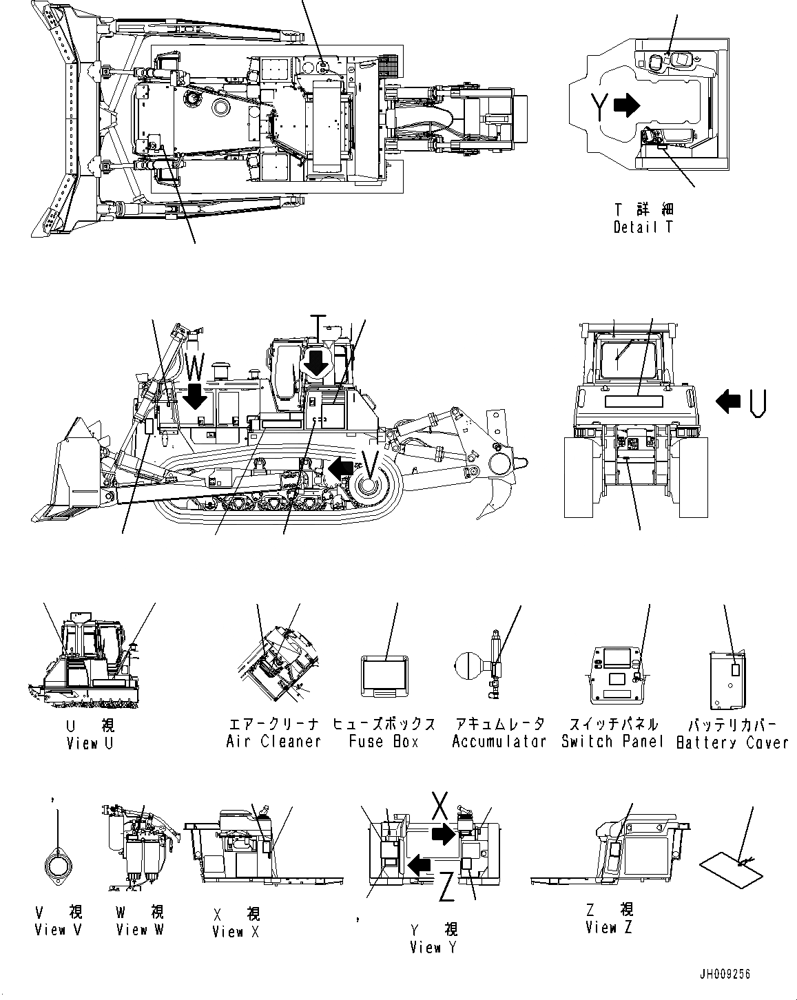 Схема запчастей Komatsu D375A-6R - МАРКИРОВКА (№-) МАРКИРОВКА, ИСПАНИЯ, TEXT ТИП