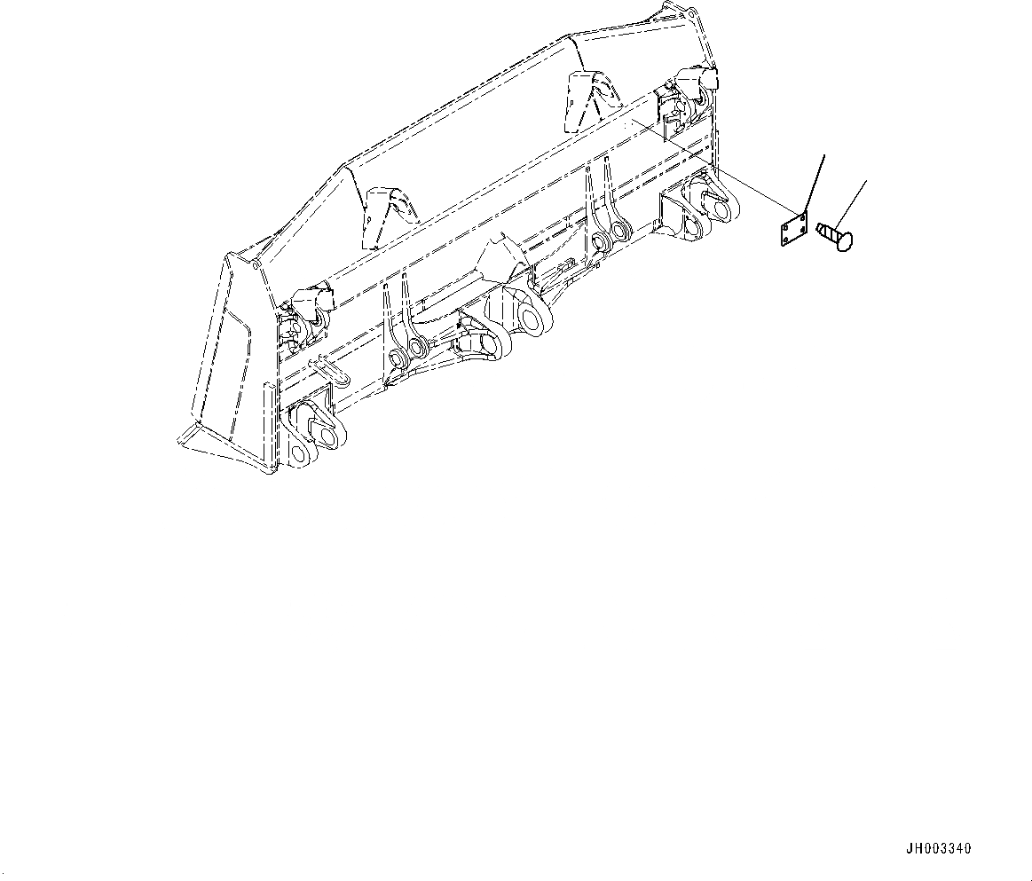 Схема запчастей Komatsu D375A-6R - DOZER ОТВАЛ ПЛАСТИНЫ (№-) DOZER ОТВАЛ ПЛАСТИНЫ