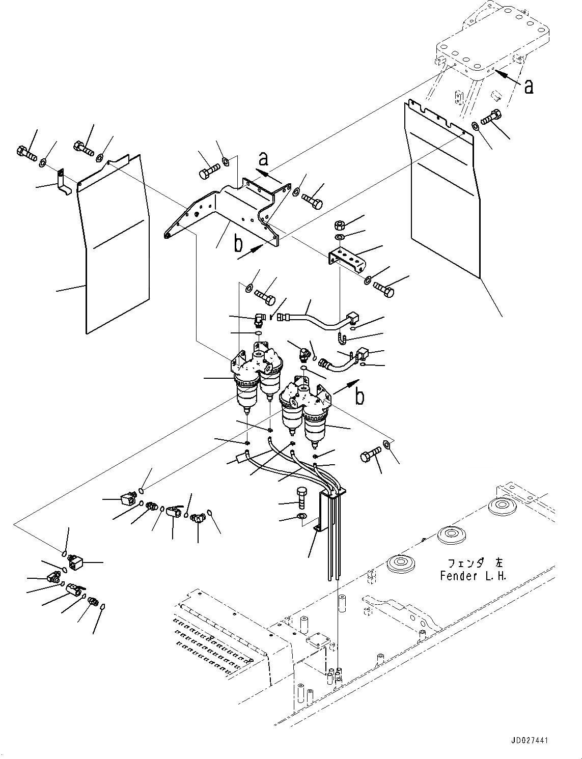 Схема запчастей Komatsu D475ASD-5E0 - ТОПЛИВОПРОВОД., СОЕДИНЕНИЯ ВОДООТДЕЛИТЕЛЯ (№7-) ТОПЛИВОПРОВОД., ДЛЯ МАСЛ. БЫСТР. ЗАПРАВ., EXTRA BAD ТОПЛИВН. И ПЛОХ. ТОПЛИВО СПЕЦ-ЯIFICATION, ВОДН.+DUST, ДОПОЛН. ФИЛЬТР.