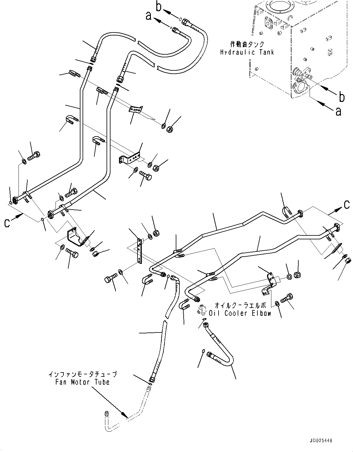 Схема запчастей Komatsu D475ASD-5E0 - ВЕНТИЛЯТОР ОХЛАЖДЕНИЯ ПРИВОД ТРУБЫ, ВОЗВРАТ. ТРУБЫ (№7-) ВЕНТИЛЯТОР ОХЛАЖДЕНИЯ ПРИВОД ТРУБЫ